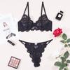 Lace Suspenders, Steel Rings Gather, Sexy Lingerie Two-piece Set, Women's Shapewear Split Set