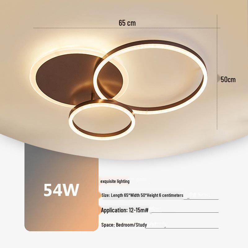 Nordic Modern LED Ceiling Lamp - Creative Round Design for Living Room, Study, Bedroom
