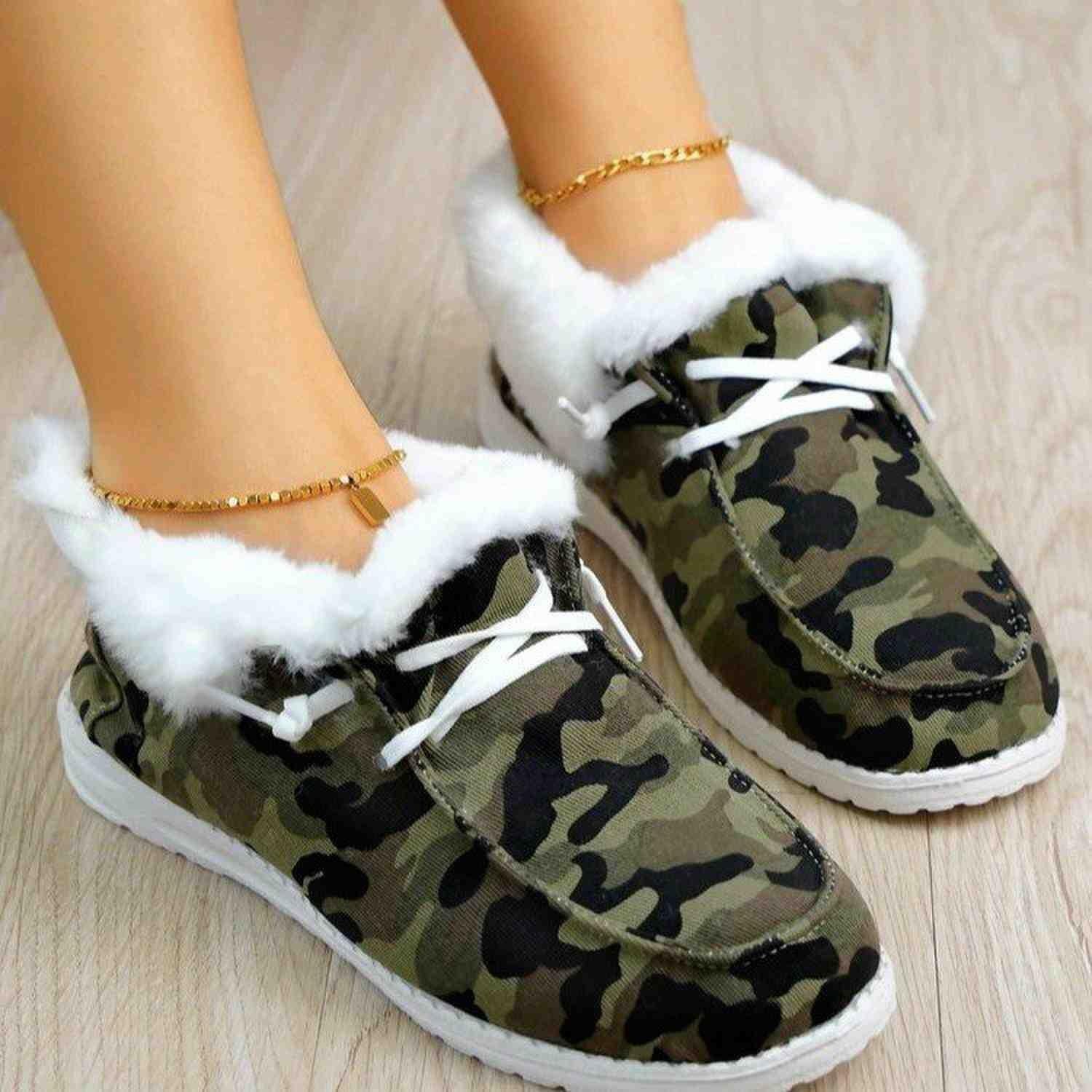 

Новые зимние бархатные зимние ботинки женские большие размеры утолщенные и камуфляжные туфли с одной педалью из хлопка 38 светло-зеленый