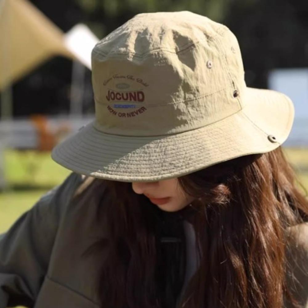 Waterproof Folding Bucket Hat Quick-dry Portable Hiking Cap Fashion Mesh Fisherman's Hat  Travel