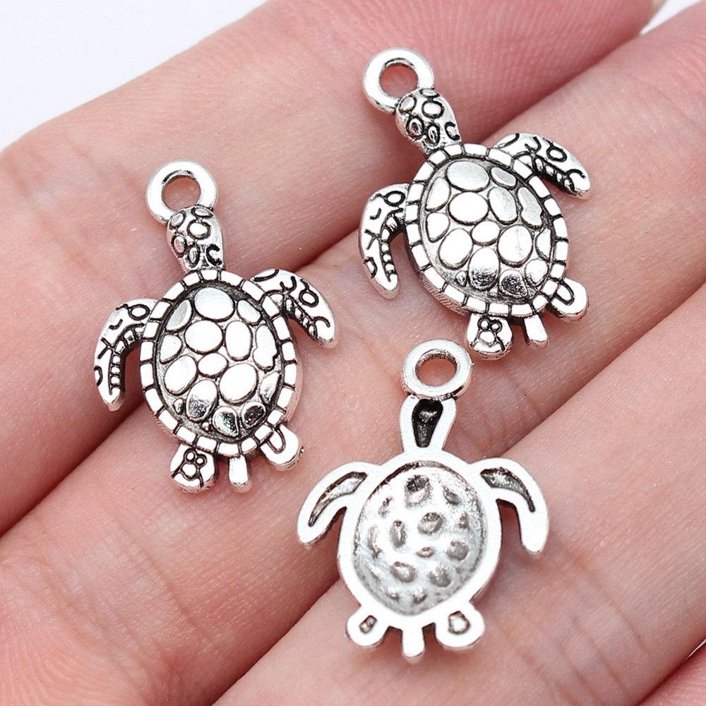Charms Turtle Sea Turtle Pendants Minimalist Jewelry Components QC133