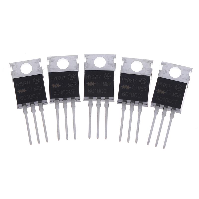 New 5Pcs V60100C MBR60100CT TO220 To-220 Schottky Diode 60A 100V Original