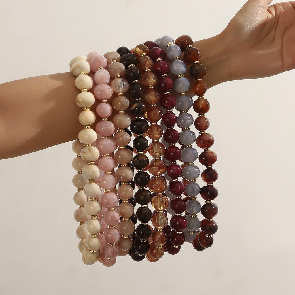 Maillard Oval Resin Beads Choker Necklace for Women Jewelry Accessories