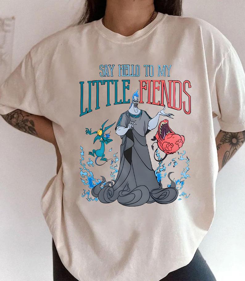 Hades Say Hello to My Little Friends Tshirt Hercules Villains Hades Shirt Disney Hades Shirt Greek Mythology Hades Tee S