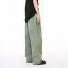 VOGUO RELAY Unisex Washed Wide-Leg Straight Jeans