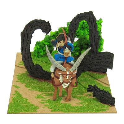 Sankei Міні-паперове моделювання Studio Ghibli: Асітака та Принцеса Мононоке Татарігамі Без масштабу, MP07-41