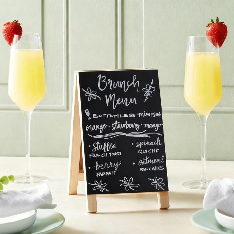 Multipurpose Folding Blackboards Natural Wood Design Mobile Chalkboards Suitable for Multiple Space Meetings Classrooms