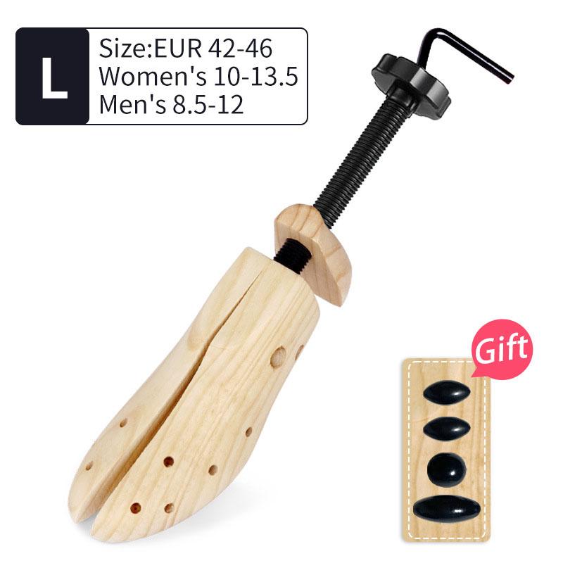 1/2 Stück 2-Wege Verstellbarer Schuhspanner Schuhbaum Former Rack Kiefernholz Schuhexpander Für Mann Frau Schuhzubehör S/M/L