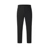 A.P. Series Soft Comfortable Simple Straight Leg Mid Rise Woven Casual Pants Men Bottoms Deep-Black A11M521801FBK