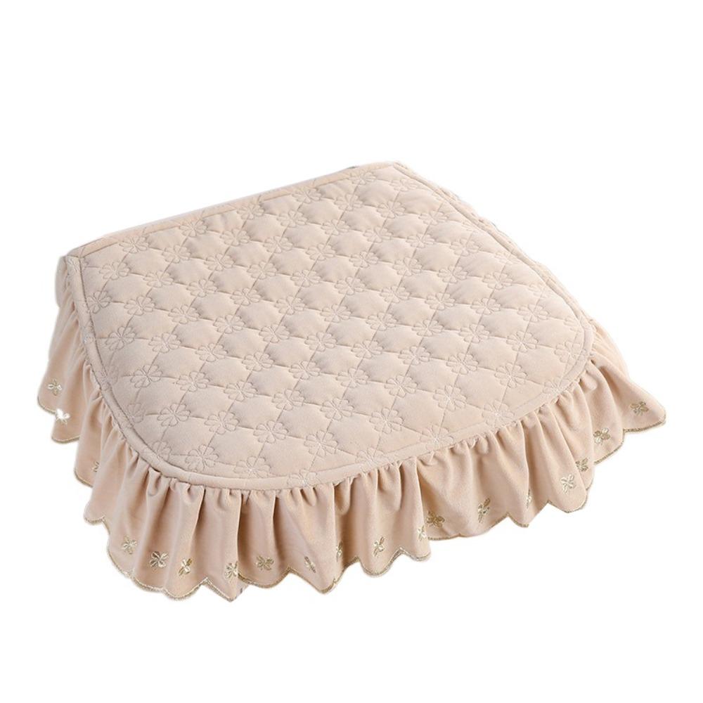 Non-Slip Pastoral Style Dining Chair Cushion 43x45cm Winter Student Cushion  Dormitory