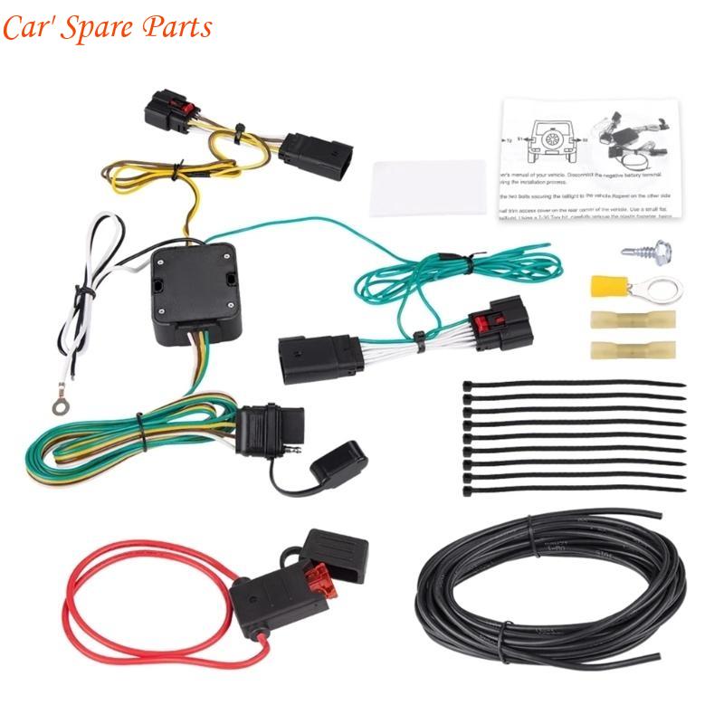 

Y4UA Heavy Duty Trailer Wiring Harness Adapter 56407 Fit for Vehicles Facilitates Safe Light Function During Tow Weatherproof CN