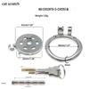 Stainless Steel CB Purity Device: Cat Paw Chastity Lock with Tube for Men