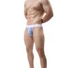 Striped Sexy Open Butt Underwear Jock Straps Briefs Thong Mid Rise Underpants