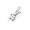 Metal Stainless Steel Clothing Drying Hanger Washing Household File Clip Clothes Pegs Clothes Pins Sealing Clip