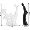 Passionate Lover Hugging Couple Figure | Beautiful Home Decor - (Set of 2, White Black),Brass, Love