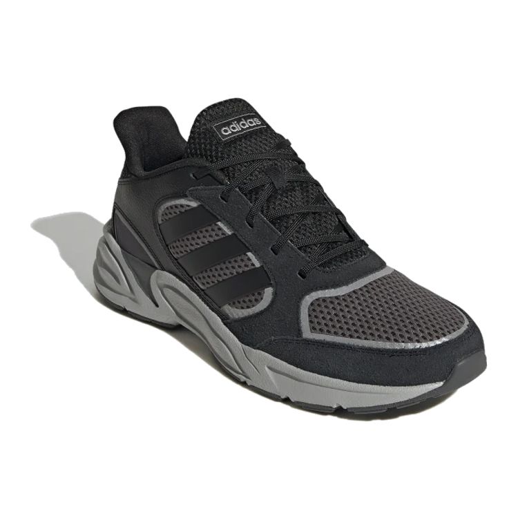 Adidas Neo 90'lar Valasion Rahat Günlük Düşük Üst Koşu Ayakkabıları Erkek Spor Ayakkabı Siyah Gri Gümüş EG2882