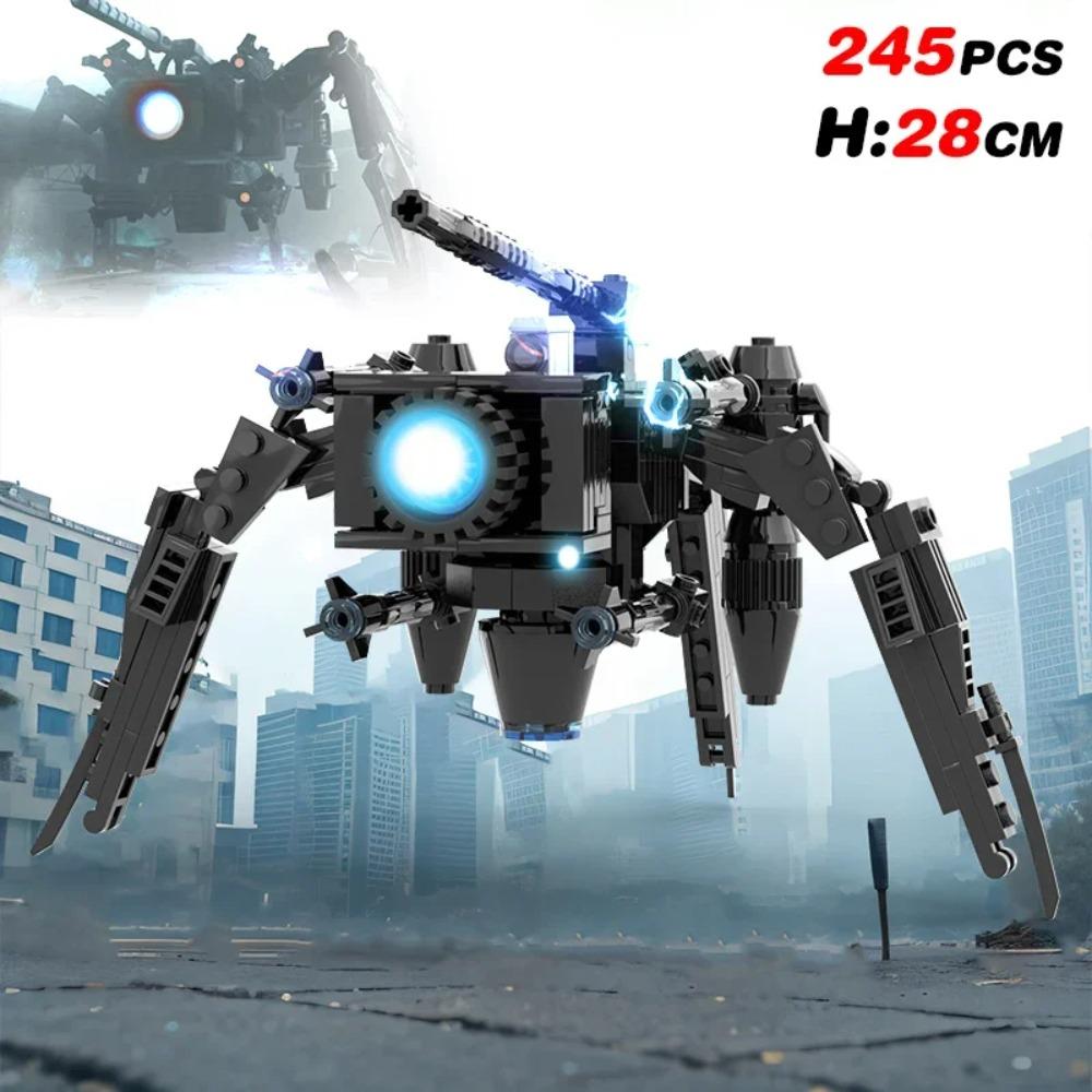 Nový Skibidi Toileted Obří Titan TVman Vylepšení Speakerman Stavební kostky Animační figurka Model Hračky pro děti Nápady Dárky Velikonoce