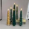 LED Christmas Pinecone Candle Light - Paraffin Holiday Decoration Atmosphere Modeling Light