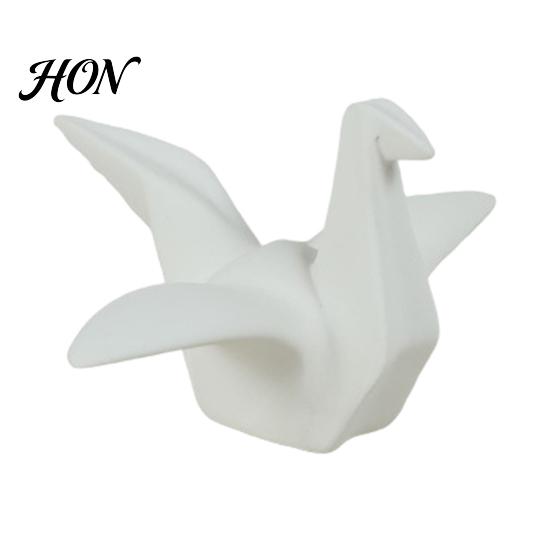 Mantelpiece Decorative Item Geometric Origami Cranes Figurine, Modern Sculpture, Minimalist Shelf Decoration Bird Accent, Nordic Creative Sculpture
