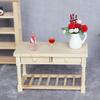 1/12 Dollhouse Mini 2-drawer Dinning Table Furniture Model Kitchen Scene Decor