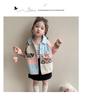 Mädchen Colorblock Jeansjacke - Trendige Frühling & Herbst Oberbekleidung für Kinder 2025