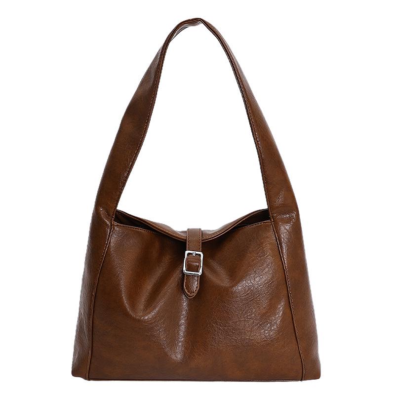 

2025 Ретро Корейский Стиль Осень/Зима Сумка-тоут под мышкой большой вместимости коричневый