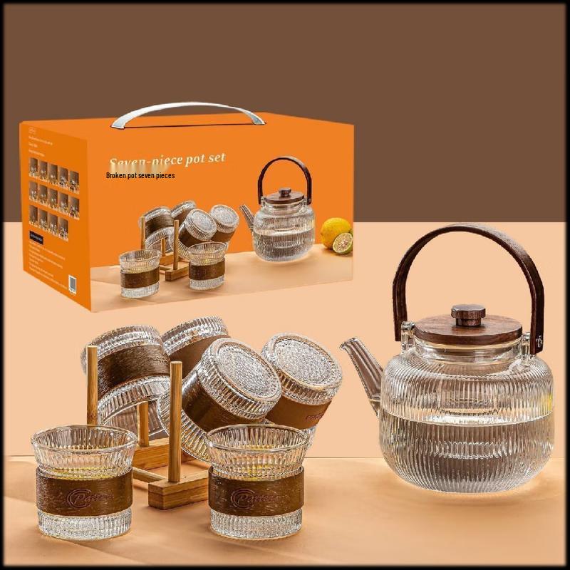 Qixiang 7-Piece Glass Tea Set