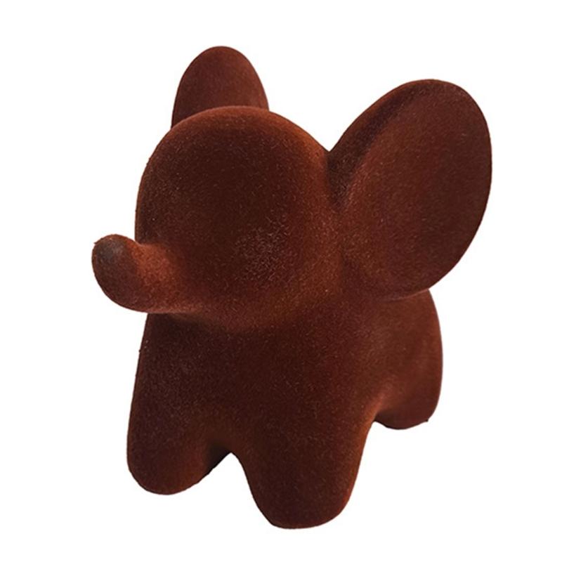 Resin Elephant Figurines Elephant Statues Animal Sculptures Collectibles Table Ornament for Home Office Decorations