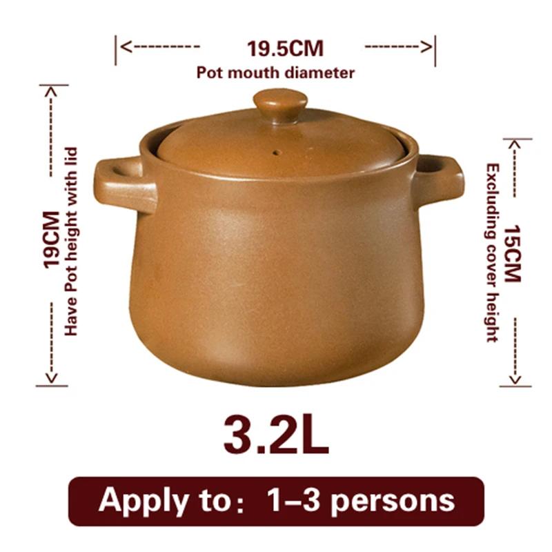 Special Stew Pot for Open Fire Gas Stove Soup Casserole Stew Pot Cookware Hot Pot Good Quality Chinese Traditional Casserole