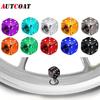 AUTCOAT 4 bucăți/set aluminiu mașină camion motocicletă bicicletă zaruri tijă roată anvelopă roată tijă supapă de aer capac capac de praf