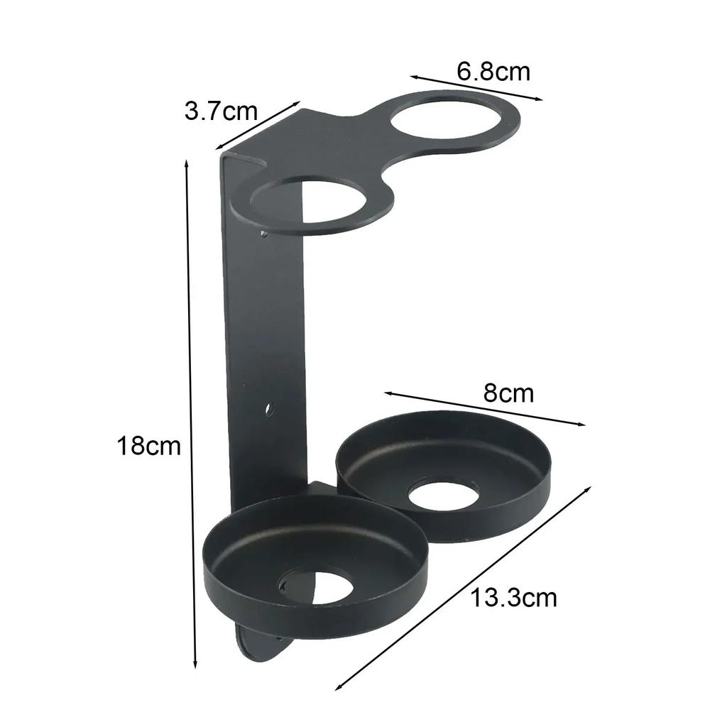 Stainless Steel Bathroom Wall Mounted Soap Dispenser Holder Perfect for Organizing Shower Products Efficiently