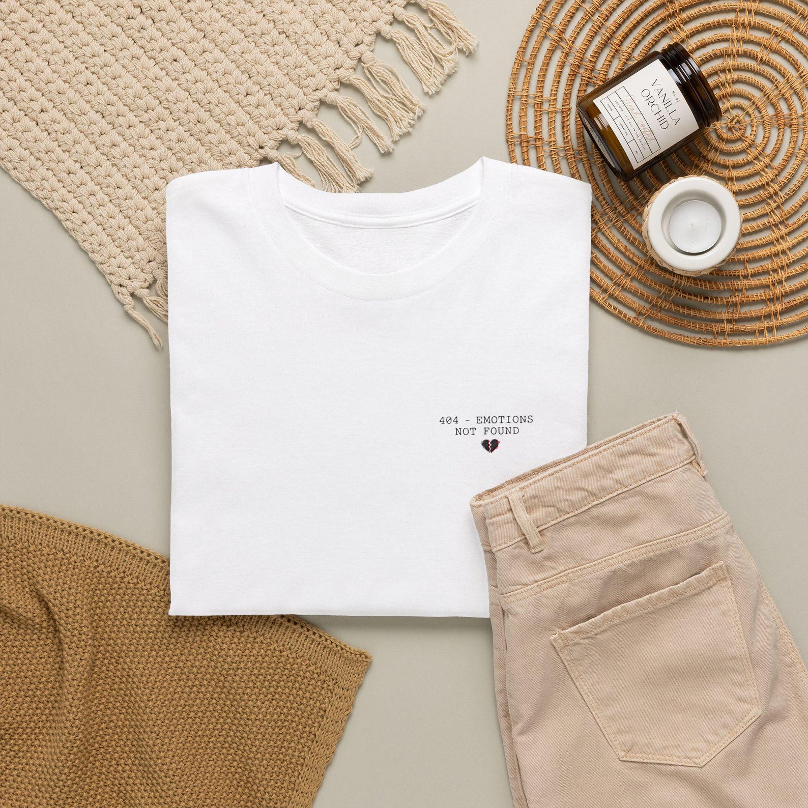 Be Kind Heart Chest Print Tee | Minimalist Positive Message T-Shirt S