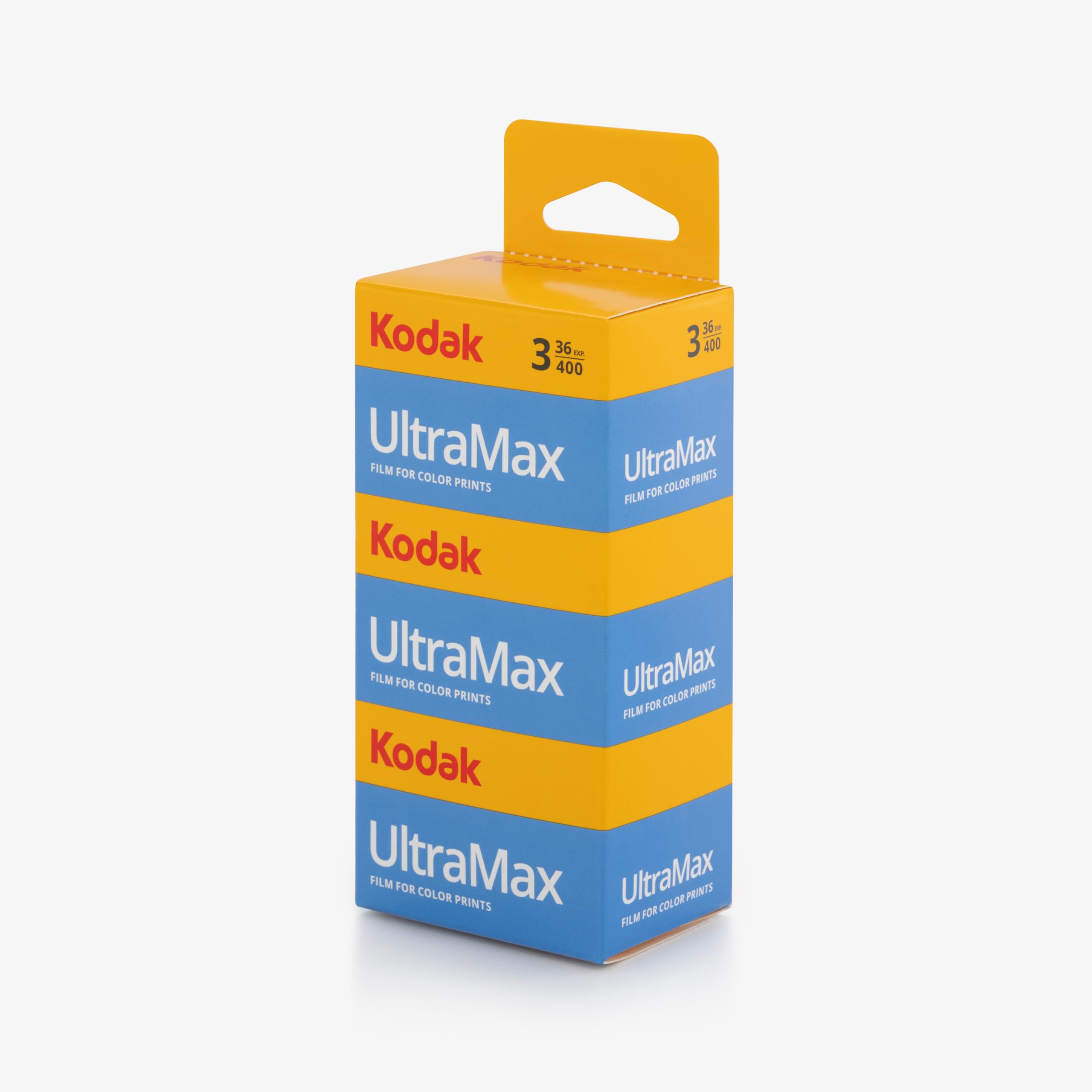 

Kodak Color Negative Film, 35mm ULTRAMAX 400, 36 Exposures, Set of 3, 1024389