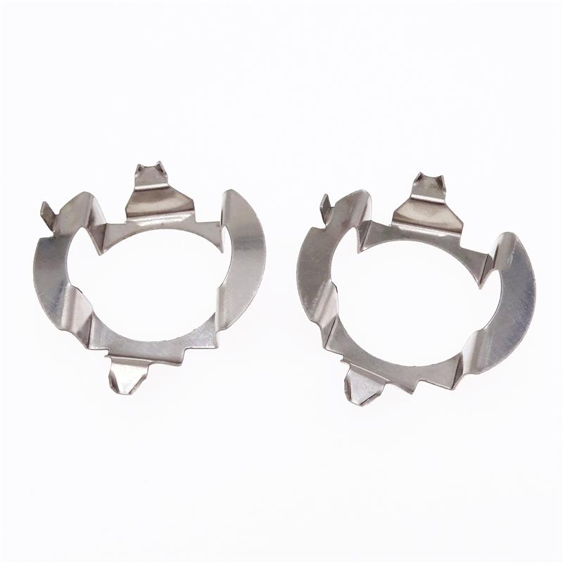 For Mercedes-Benz E Class ML350 Car Headlight Bulb Holder Adapter H7 LED Lamp Metal Retainer Clips for VW Touareg Skoda