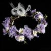 Boho Style Flower Crown Simulated Flower Wedding Headpiece Elegant Bridal Wreaths  Princess