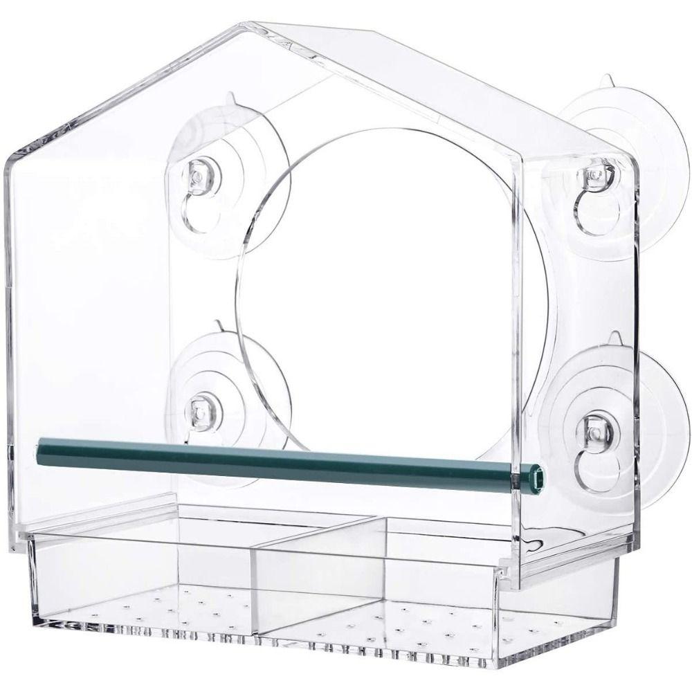 Large Pet Supplies Myna With Suction Cup Parrot Bird House Pet Feeder Bird Feeder Bird Food Box