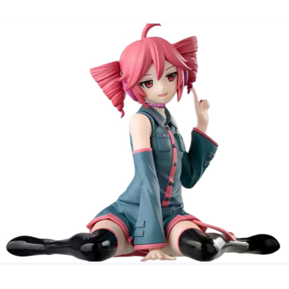 Kasane Teto Twin-Tail Anime Girl Figure Set – 2PCS PVC Collectible Dolls with Two Poses, Cute Character Statues for Desktop Deco