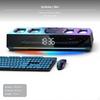 shortrange radio Computer Speaker, HiFi Desktop Soundbar, Gaming Bass, RGB Light Black Standard with