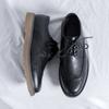 Fashion Business Formal Leather Shoes Casual Mens Oxford Shoes Classic Brogue Shoes Young British Style High Quality Handmade Men Shoes