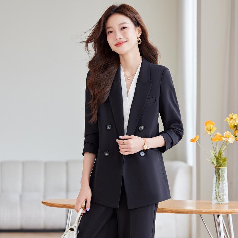 Korean Style Women's Casual Blazer Set - Autumn Fashion, Slimming Fit