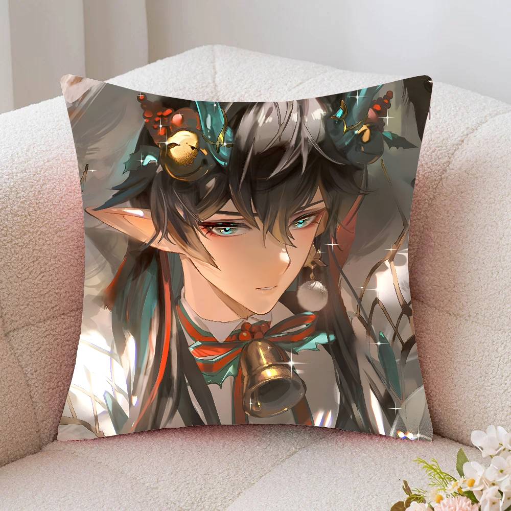 Imbibitor Lunae Game Genshin Impact Pillow Case Fashion Square Pillowcase Bedroom Sofa Room Ins Decoration Leisure