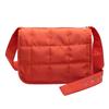 Fashion Ladies Shoulder Bag Quilted Messenger Bags Solid Color Rhombus Pattern Adjustable Strap for Travel Shopping Women Purse MIT