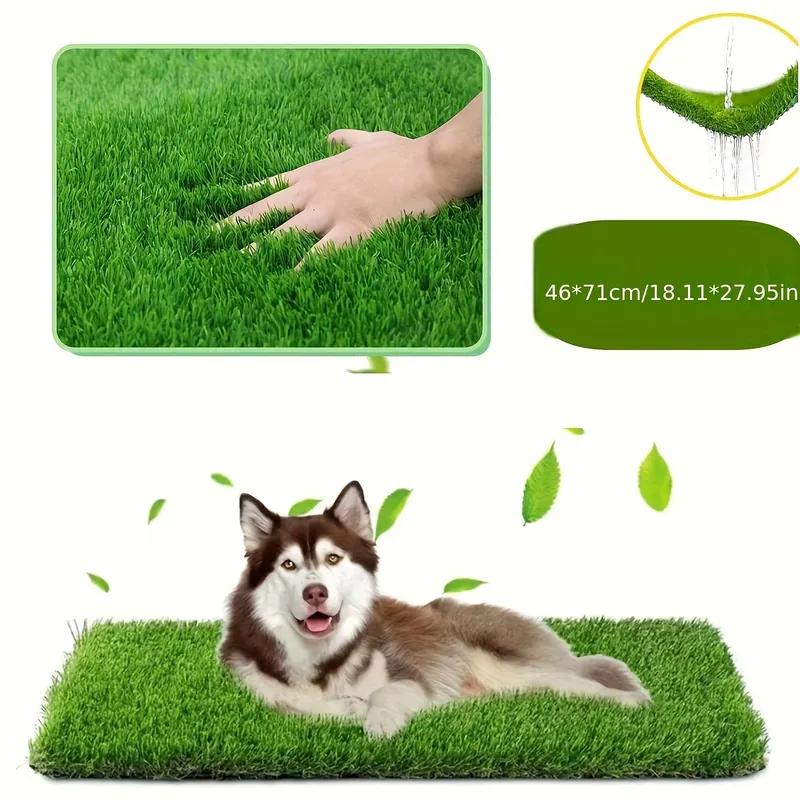 Tappetino da Addestramento per Cani in Erba Sintetica Lavabile Definitivo, Tappetino Assorbente Riutilizzabile per Urina con Controllo Odori e Supporto Antiscivolo, Cuscino per Addestramento Prato per Animali Domestici Facile da Pulire