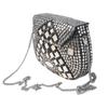 Silbernes Metall Perlenbesetzte Ethnische Geldbörse Mädchen Brauttasche Umhängetasche für Frauen/Mädchen Party Clutch Metall Clutches Vintage Messing