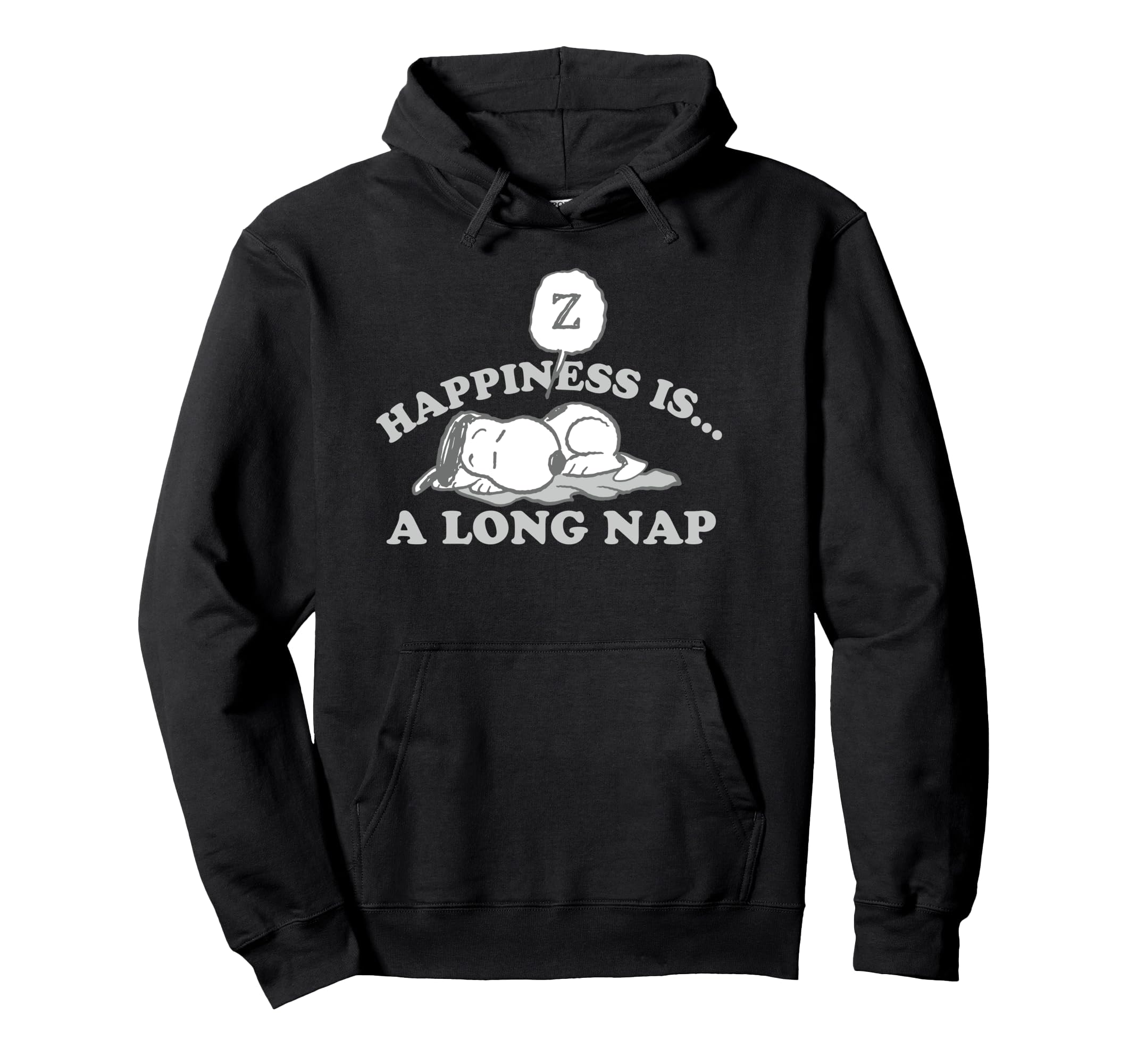 

PEANUTS Happiness Is A Long Nap Snoopy Hoodie чёрный