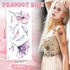 JJUNW 20 Sheets Watercolor Flower Temporary Tattoos, Waterproof Realistic Fake Tattoos for Adults, Floral Skin Stickers for Arm Ankle Body Art