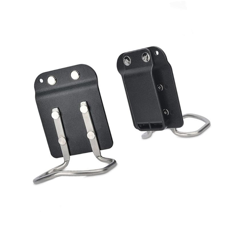 Compact Double Purpose Steel Tool Clips Ergonomic Design For Carpenters Electricians Portable Jobsite Storage