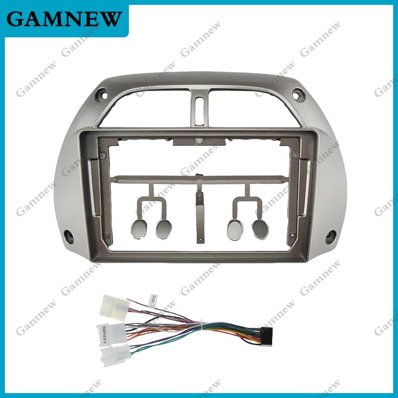 9 Inch  Car Frame Fascia Adapter Android Radio Dash Fitting Panel Kit For TOYOTA RAV4 2000-2003