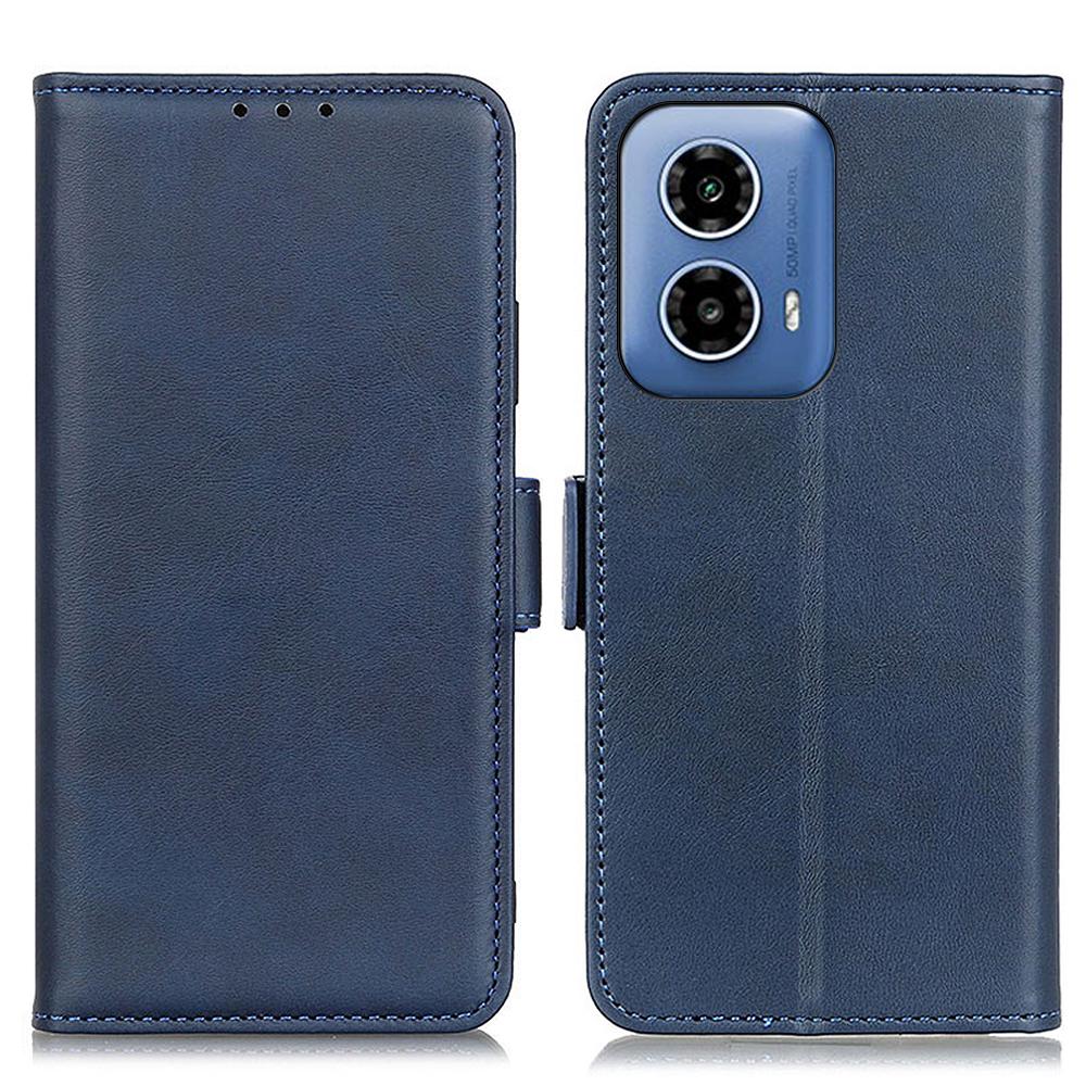For Motorola Moto G24 Power Case Scratch Resistant PU Leather Wallet Phone Cover