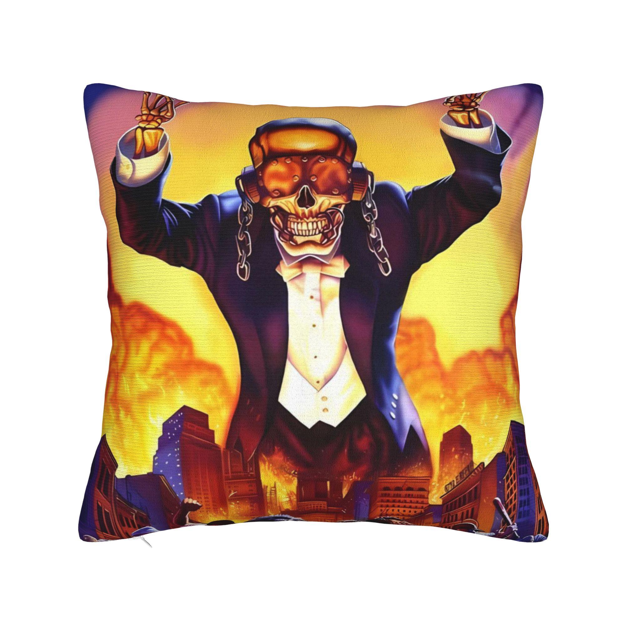 

Megadeths Band Art Pillow Cover Soft Cushion Cover Kawaii Pillow Case For Sofa Couch Bed Living Room 12x12Inch